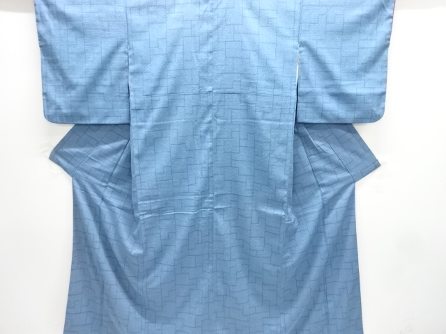 JAPANESE KIMONO / ANTIQUE KIMONO / SILK / HON SHIOZAWA / WOVEN GEOMETRIC